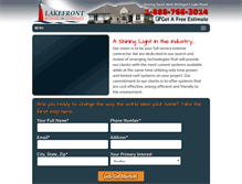 Tablet Screenshot of lakefrontexteriors.com
